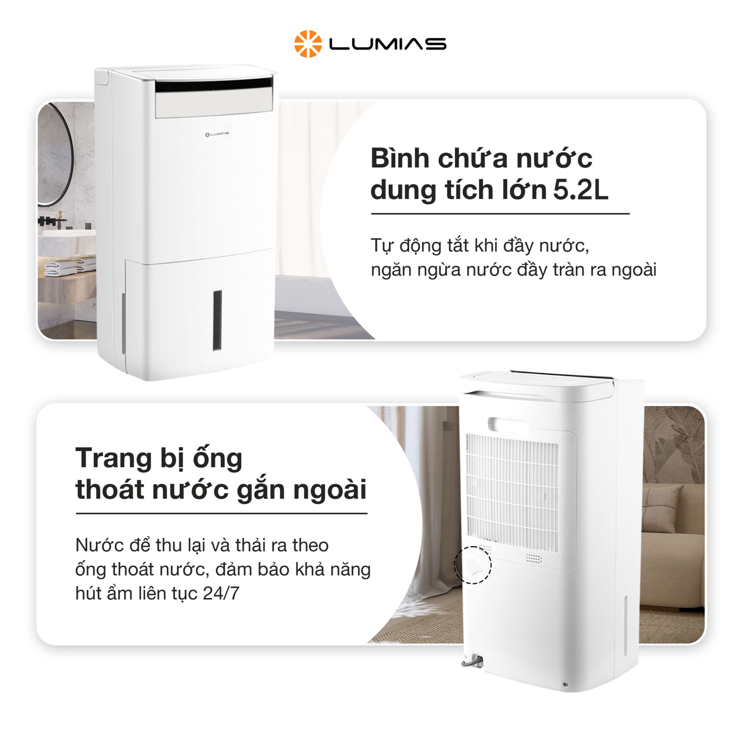 Khay nước dung tích lớn của Lumias D6S 25L