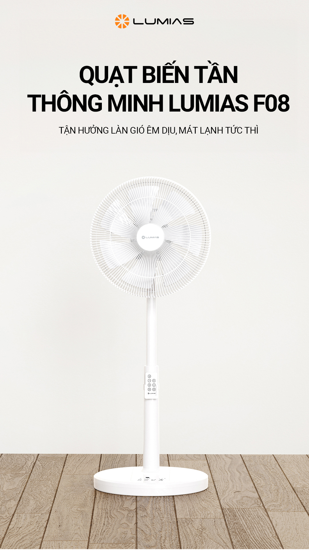 Quạt điện biến tần Lumias F08