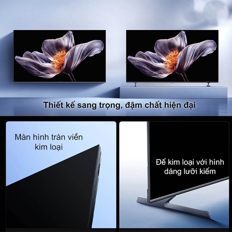 Thiết kế tràn viền kim loại sang trọng