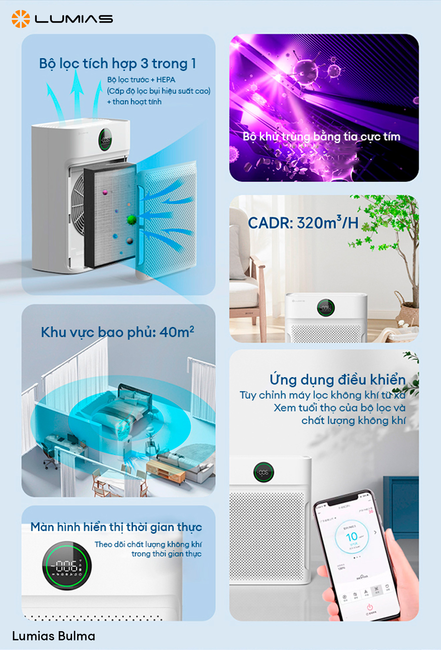 Công suất lọc Lumias Bulma