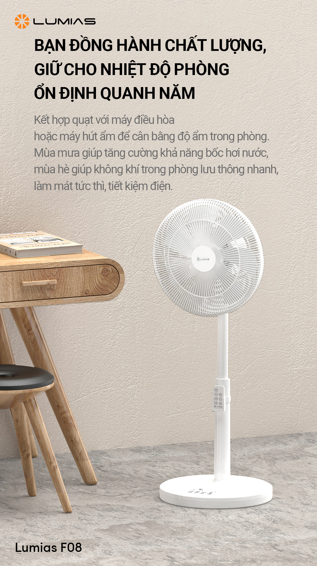 Làm mát góc rộng Lumias F08