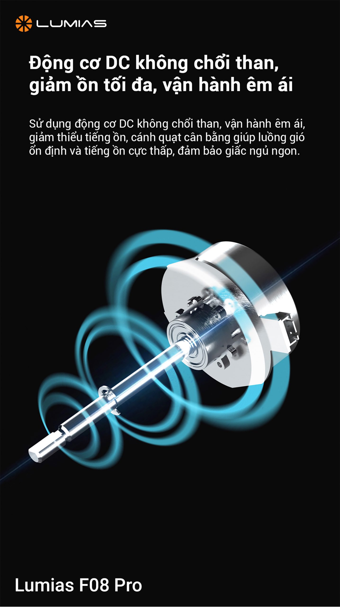 Động cơ DC Lumias F08 Pro