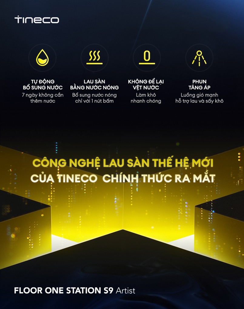 Máy hút bụi lau sàn Tineco FLOOR ONE STATION S9 Artist