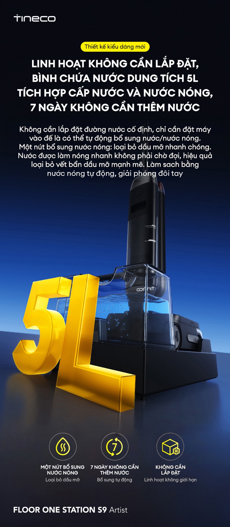 Trạm sạc tự động Tineco S9 Artist