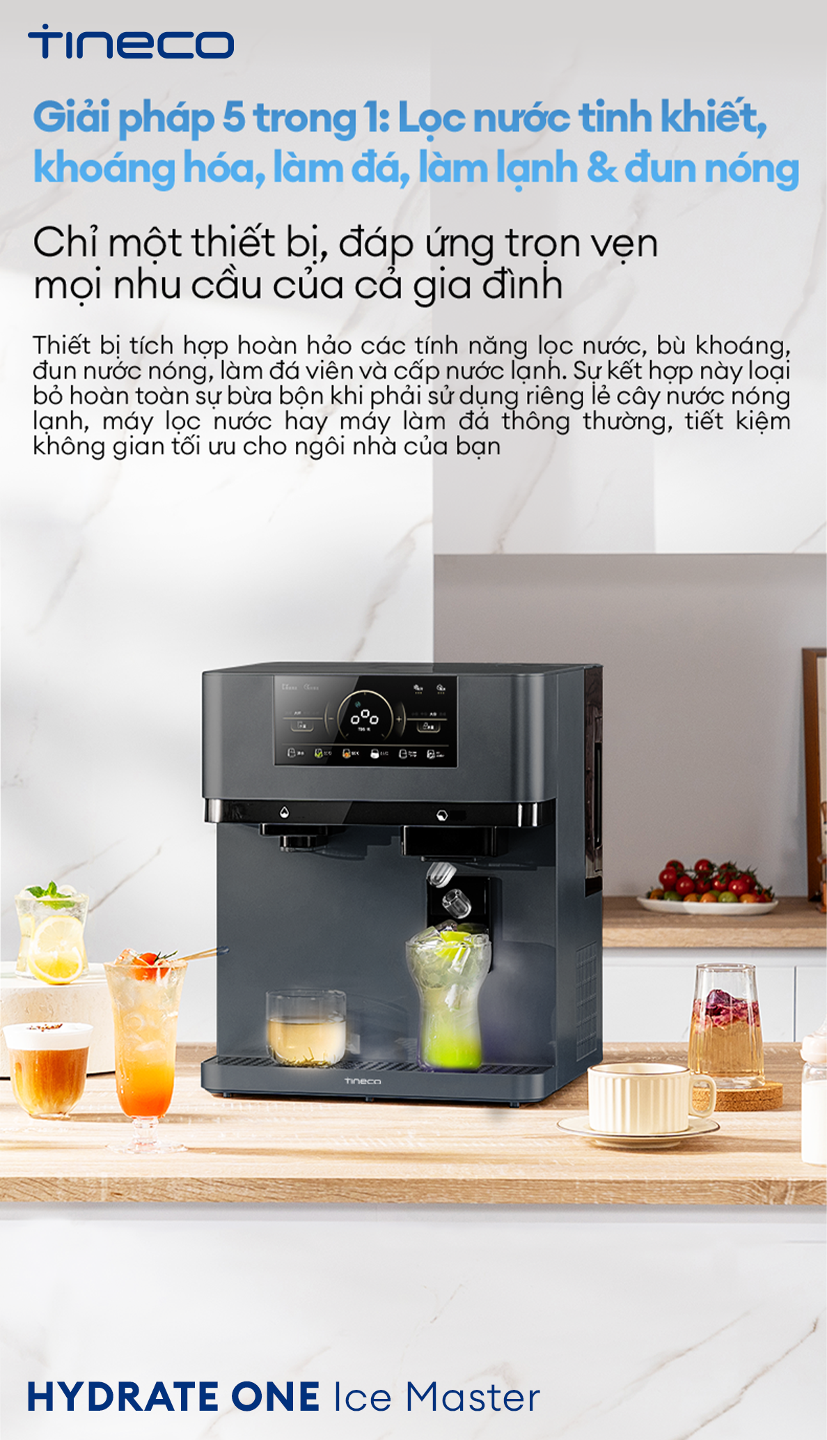 Tính năng 5 trong 1 tiện lợi